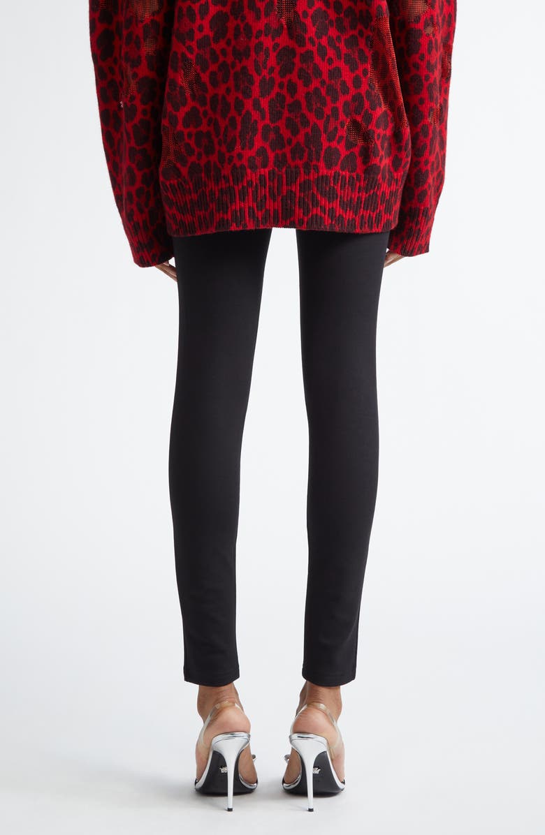 Versace '90s Logo Leggings, Alternate, color, Black