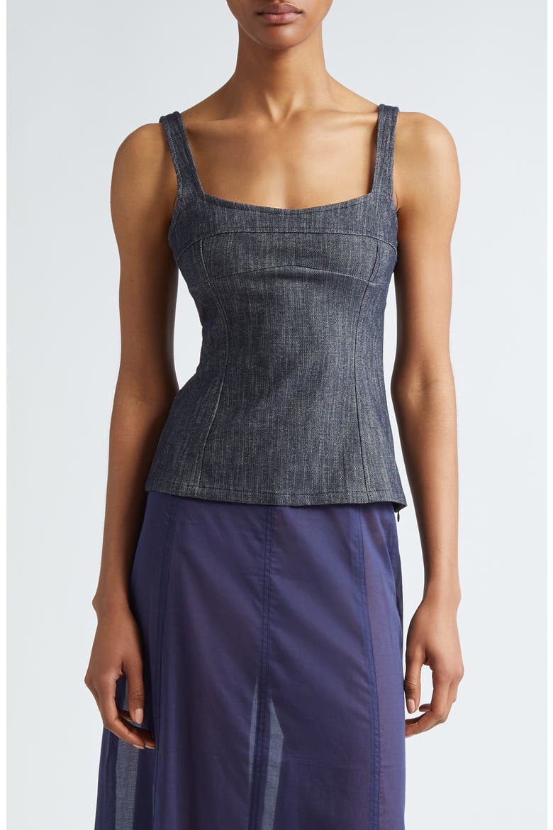 Bonaire Denim Top, Main, color, DENIM