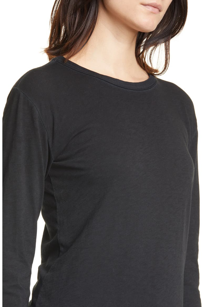 The Long Sleeve Tee, Alternate, color, BLACK