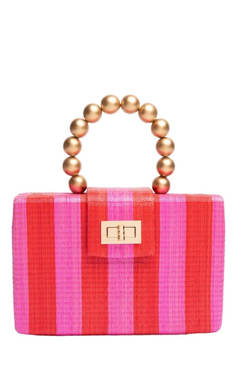 THE LOUISA Woven Straw Clutch Bag