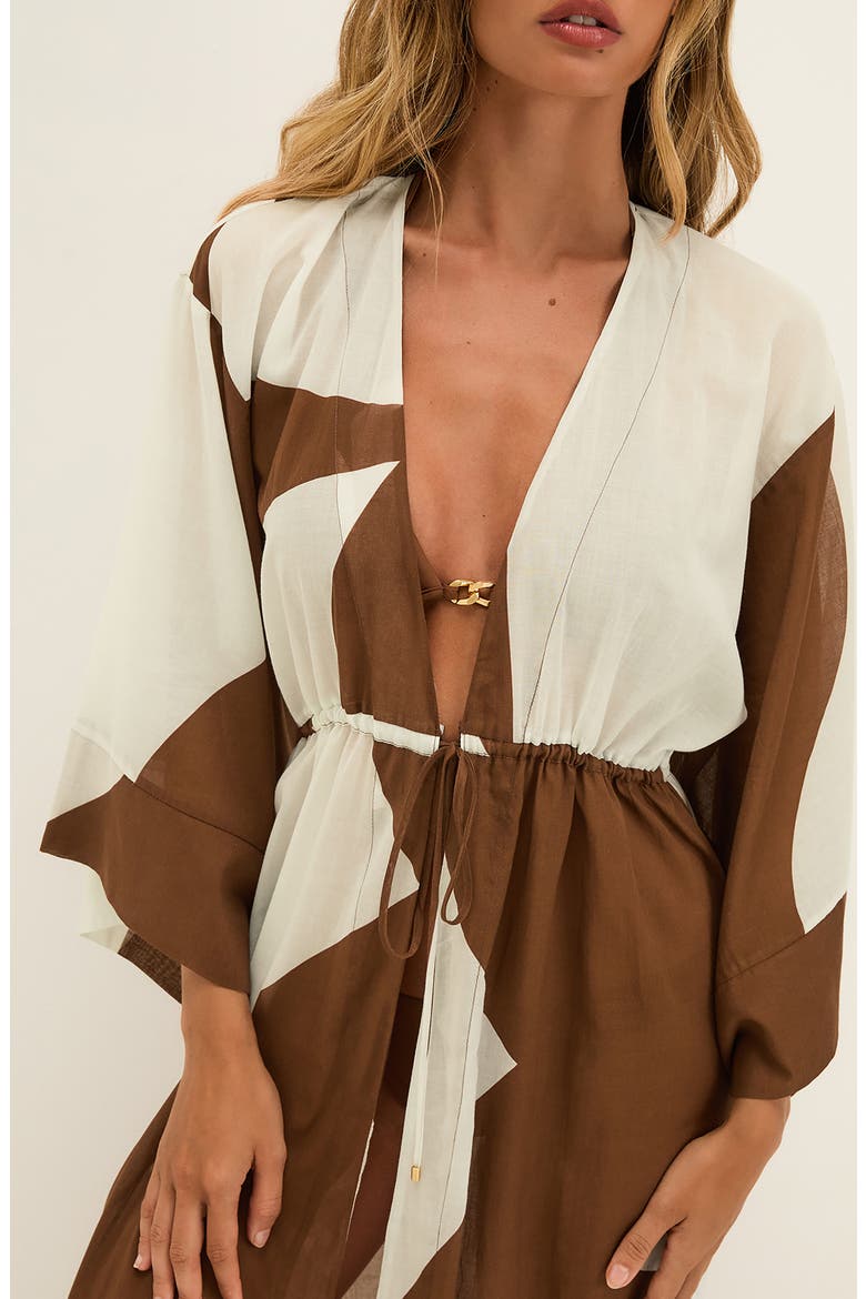 Balance Yumi Long Sleeve Cover-Up, Alternate, color, MULTI