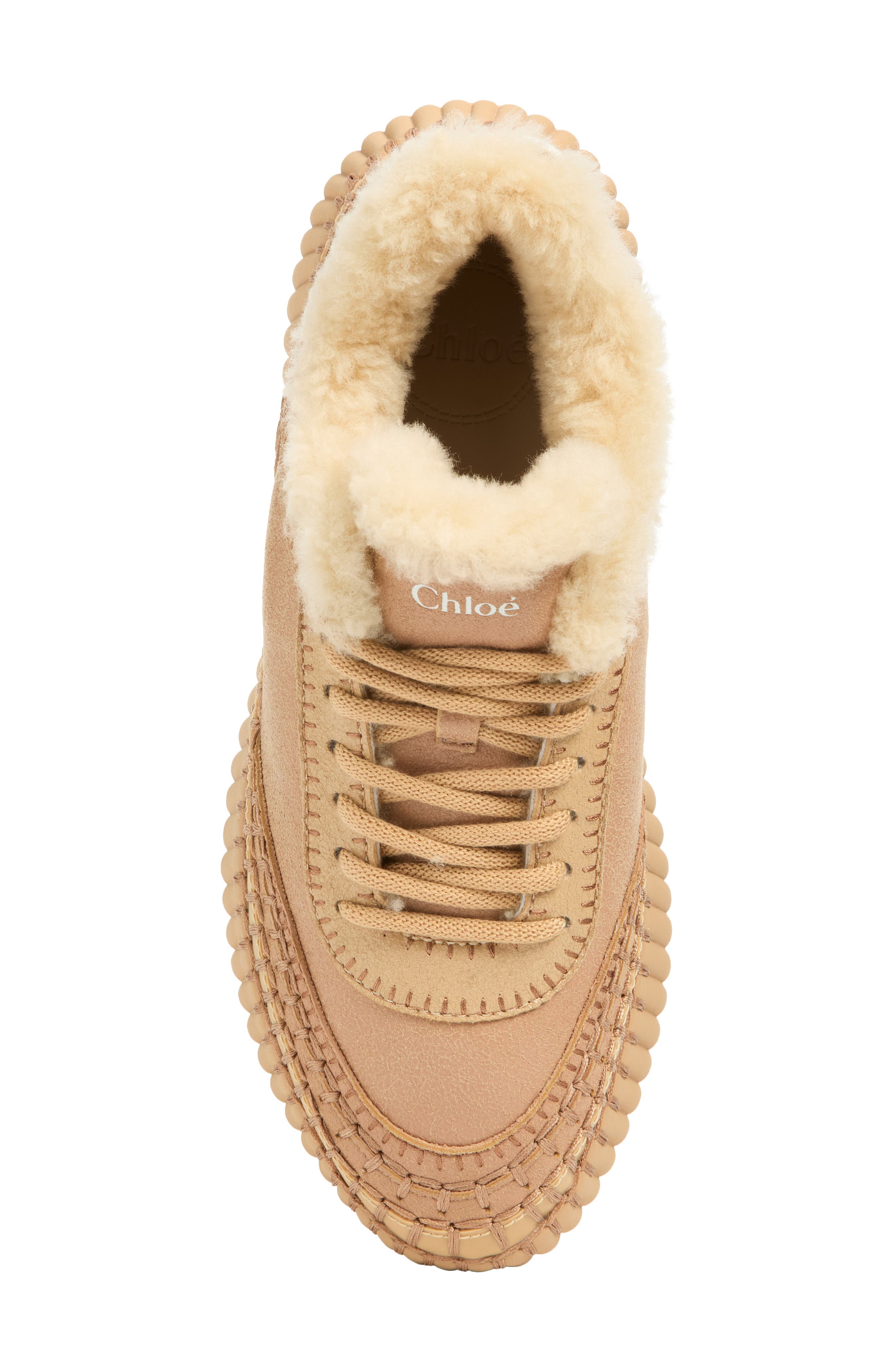 Nama Genuine Shearling Lined Sneaker, Alternate, color, AUTHENTIC BROWN