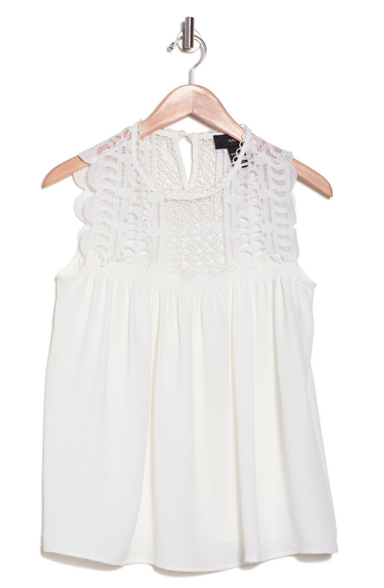 RAIN AND ROSE Airflow Eyelet Tank, Alternate, color,