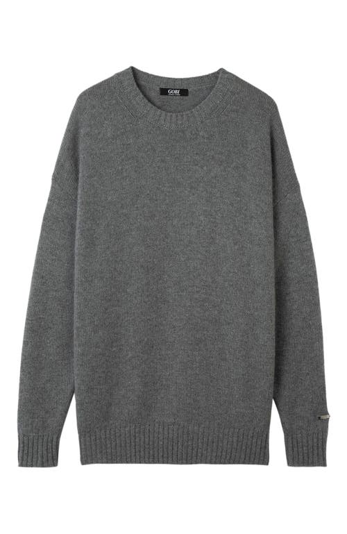 Gobi Mongolian Cashmere Relaxed-fit Cashmere Sweater In Gray