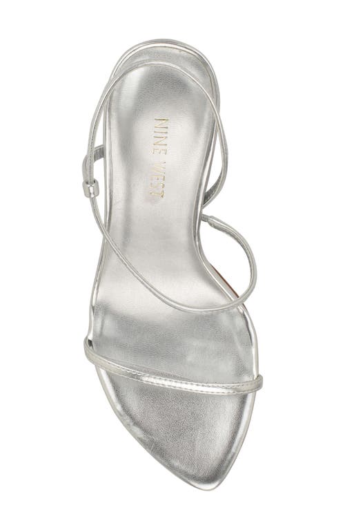 Nine West Cakely 3 Sandal In Silver