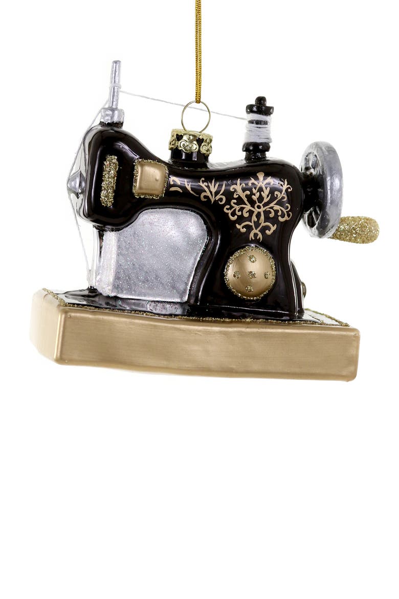 Sewing Machine Ornament, Main, color, BLACK MULTI