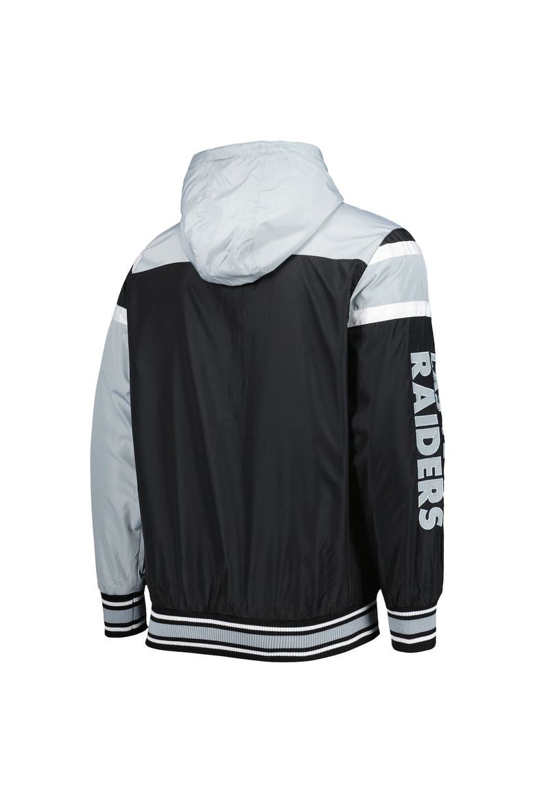 Men's G-III Sports by Carl Banks Black/Gray Las Vegas Raiders Extreme Full Back Reversible Hoodie Full-Zip Jacket, Alternate, color, Black