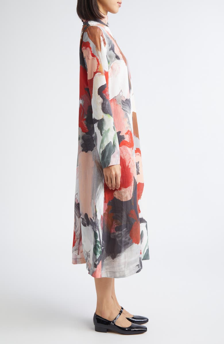 Stine Goya Paint Print Long Sleeve Dress, Alternate, color, My Garden