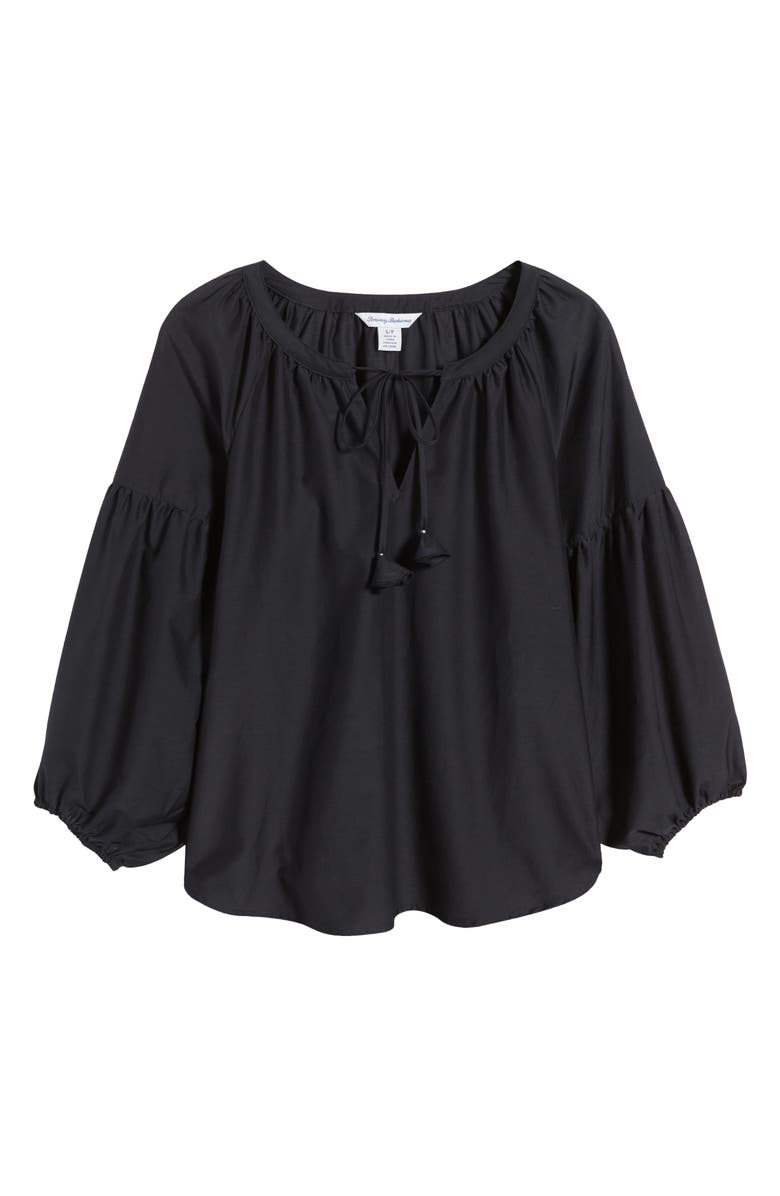 Tommy Bahama Agua Amara Cotton & Silk Blouse, Alternate, color, 