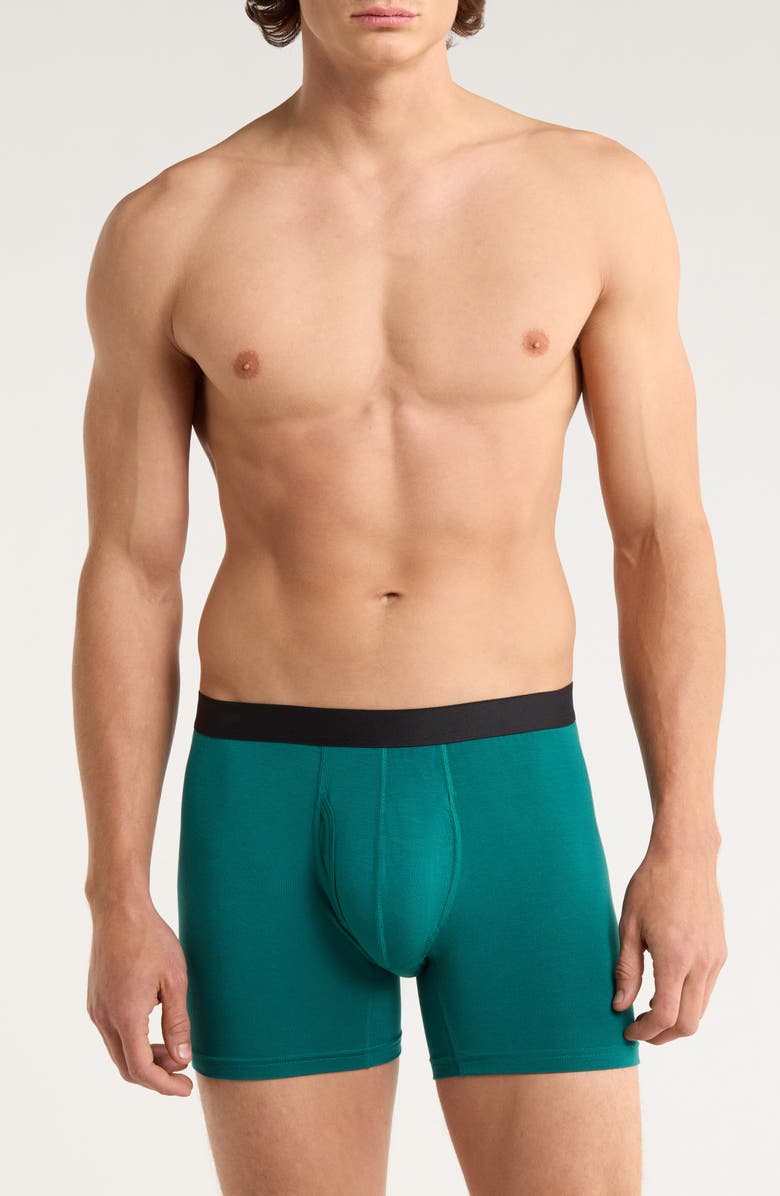 MeUndies Stretch Boxer Briefs, Main, color, Blue Spruce
