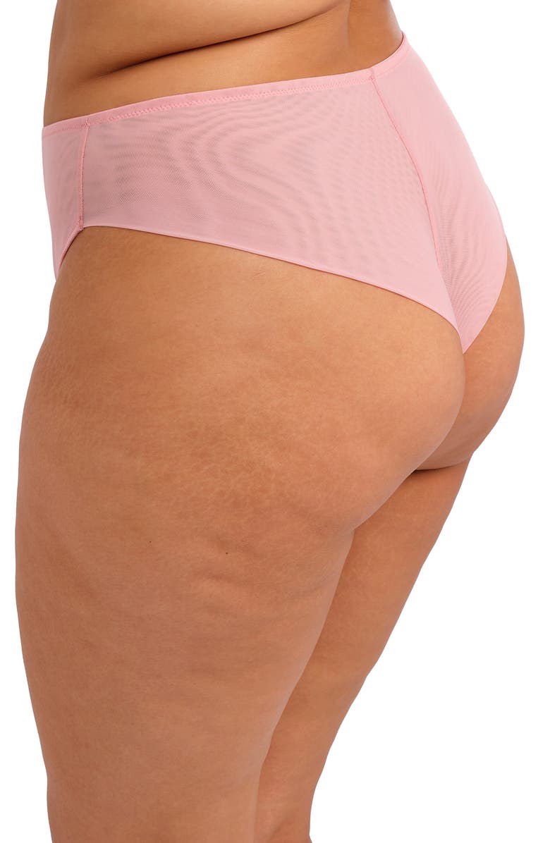 Elomi Aerith Embroidered Brazilian Briefs, Alternate, color, Rose