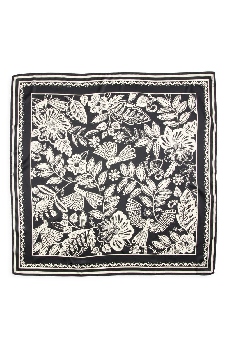 & Other Stories Bird & Floral Print Scarf, Alternate, color,