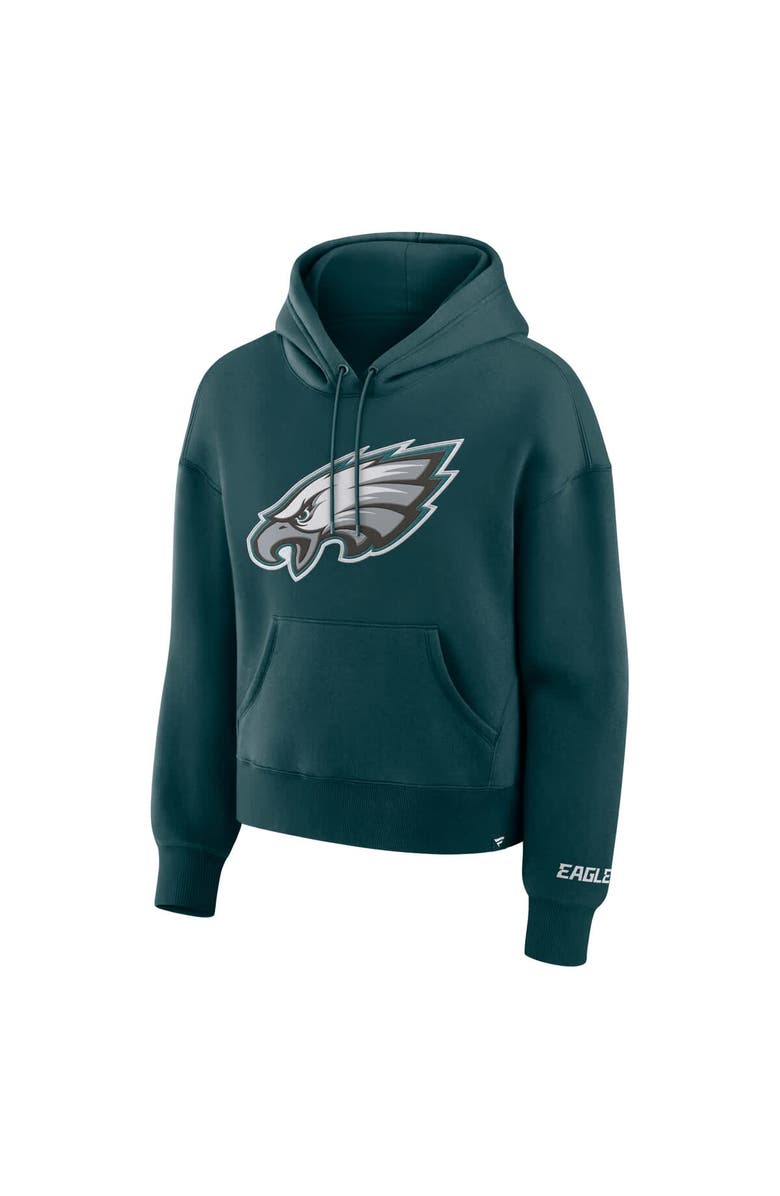 FANATICS Women's Fanatics Green Philadelphia Eagles Legacy Fleece Pullover Hoodie, Alternate, color, 