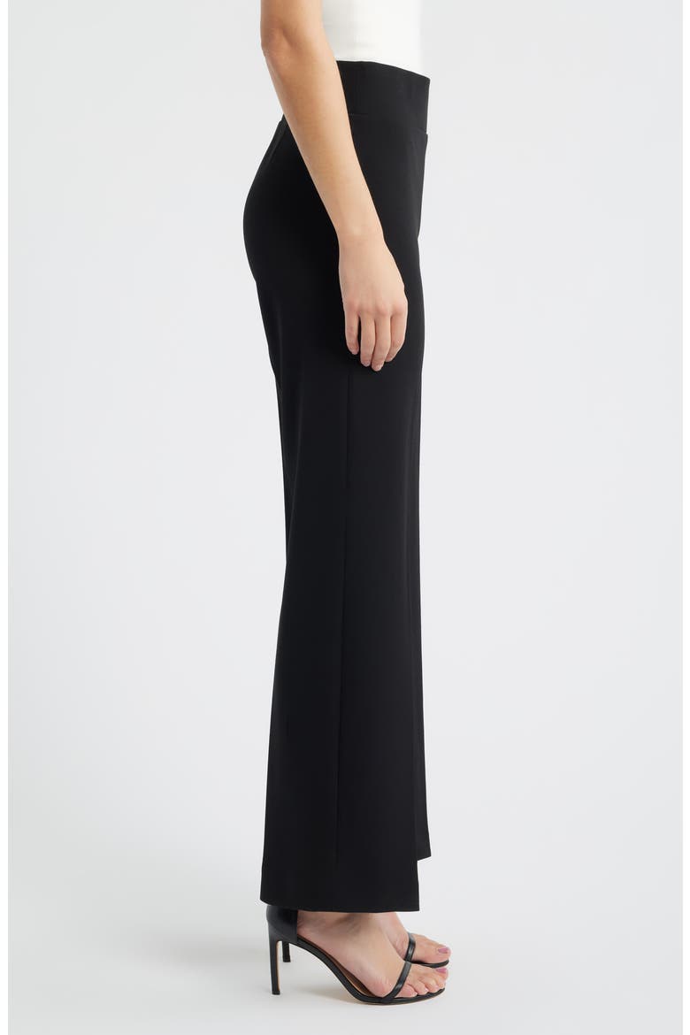 High Waist Pull On Wide Leg Pants, Alternate, color, ANNE BLACK