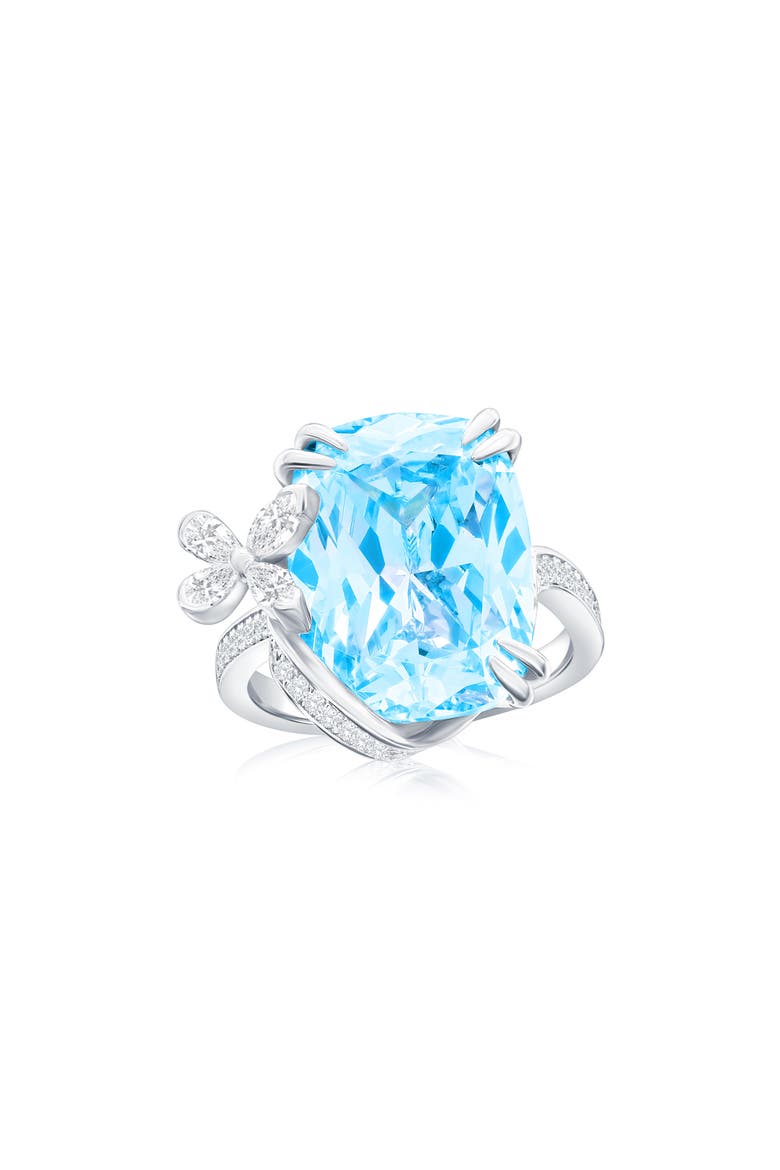 Gala Firework Butterfly Ring, Main, color, AQUA
