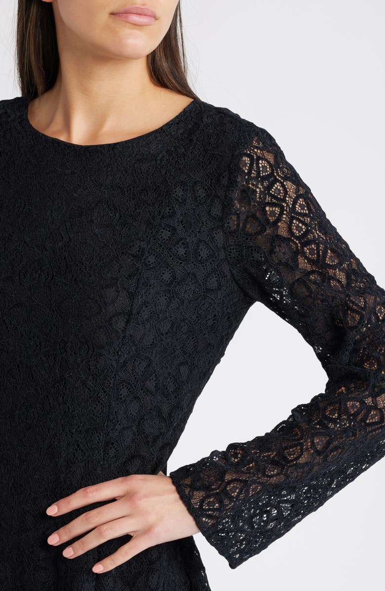 Treasure & Bond Long Sleeve Lace Minidress, Alternate, color, 