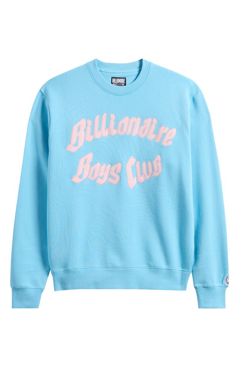 Billionaire Boys Club BB Clubhouse Astronaut Cotton Logo Sweatshirt, Alternate, color, Baltic Sea
