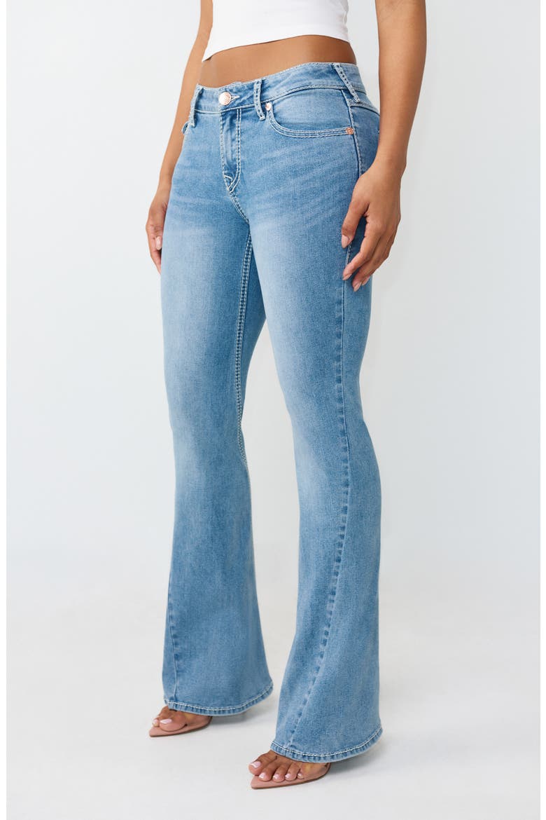 Joey Big T Flap Pocket Flare Leg Jeans, Alternate, color, LIGHT PACIFIC WASH