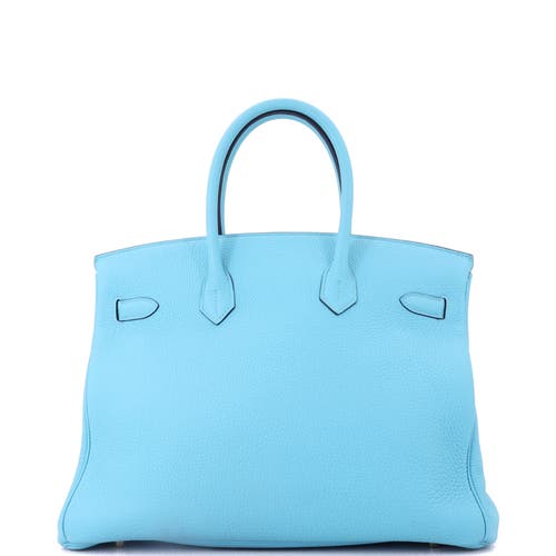 Pre-owned Hermes  Hermes Birkin Handbag Blue Togo With Gold Hardware 35