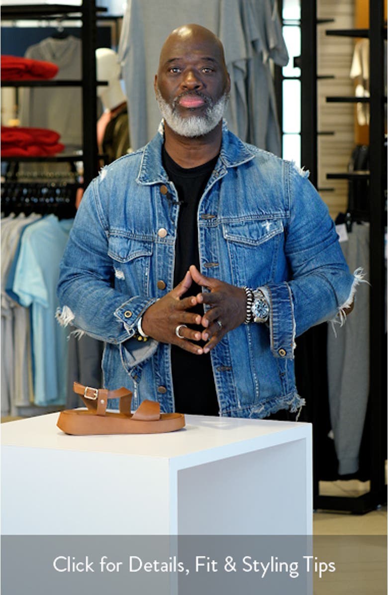 Nasrin Ankle Strap Platform Wedge Sandal, sales video thumbnail