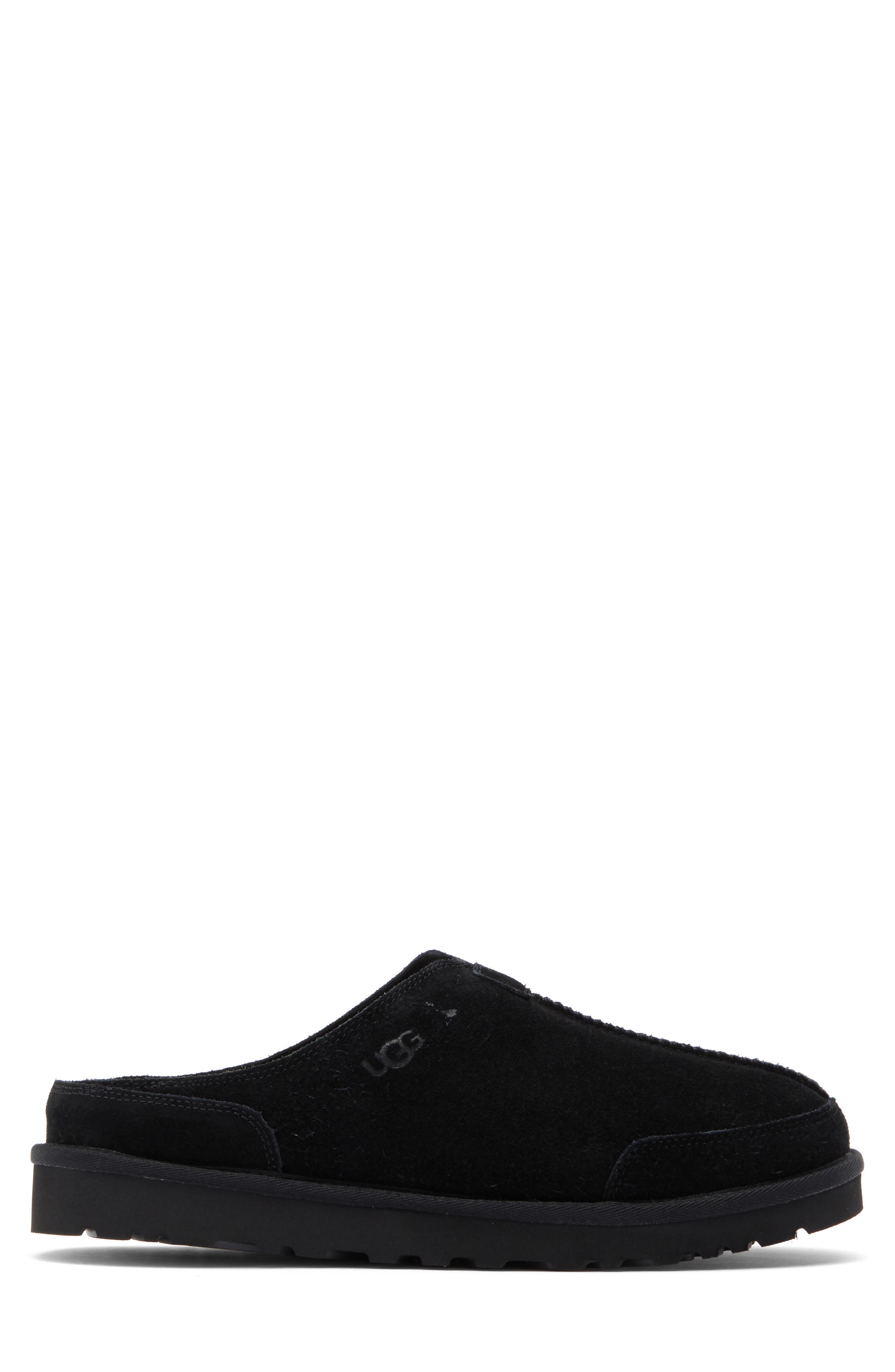 UGG<sup>®</sup> Marcman Wool Blend Lining Slipper, Alternate, color, Black