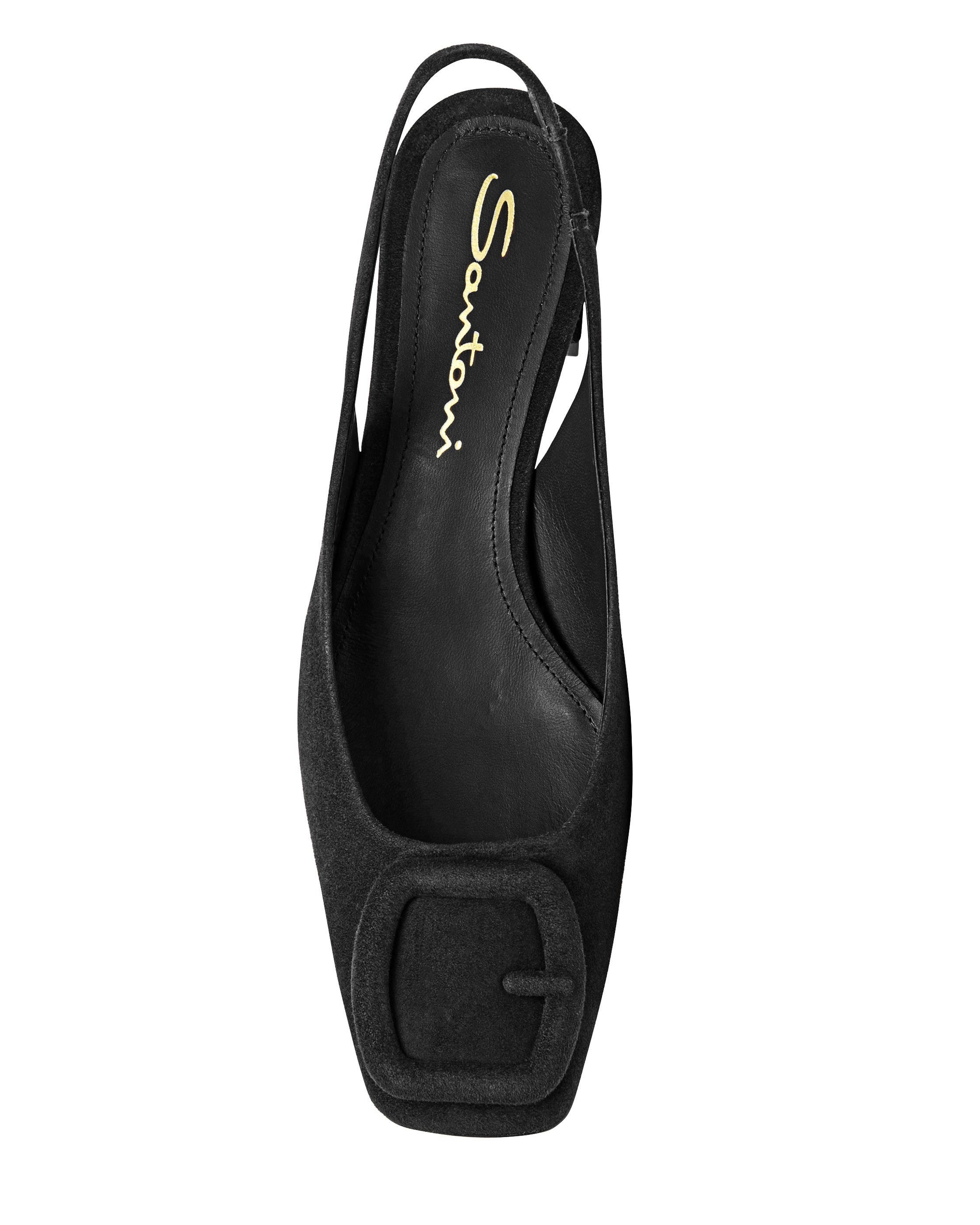 Santoni Women's Lemon Suede Sling Back, Alternate, color, 
