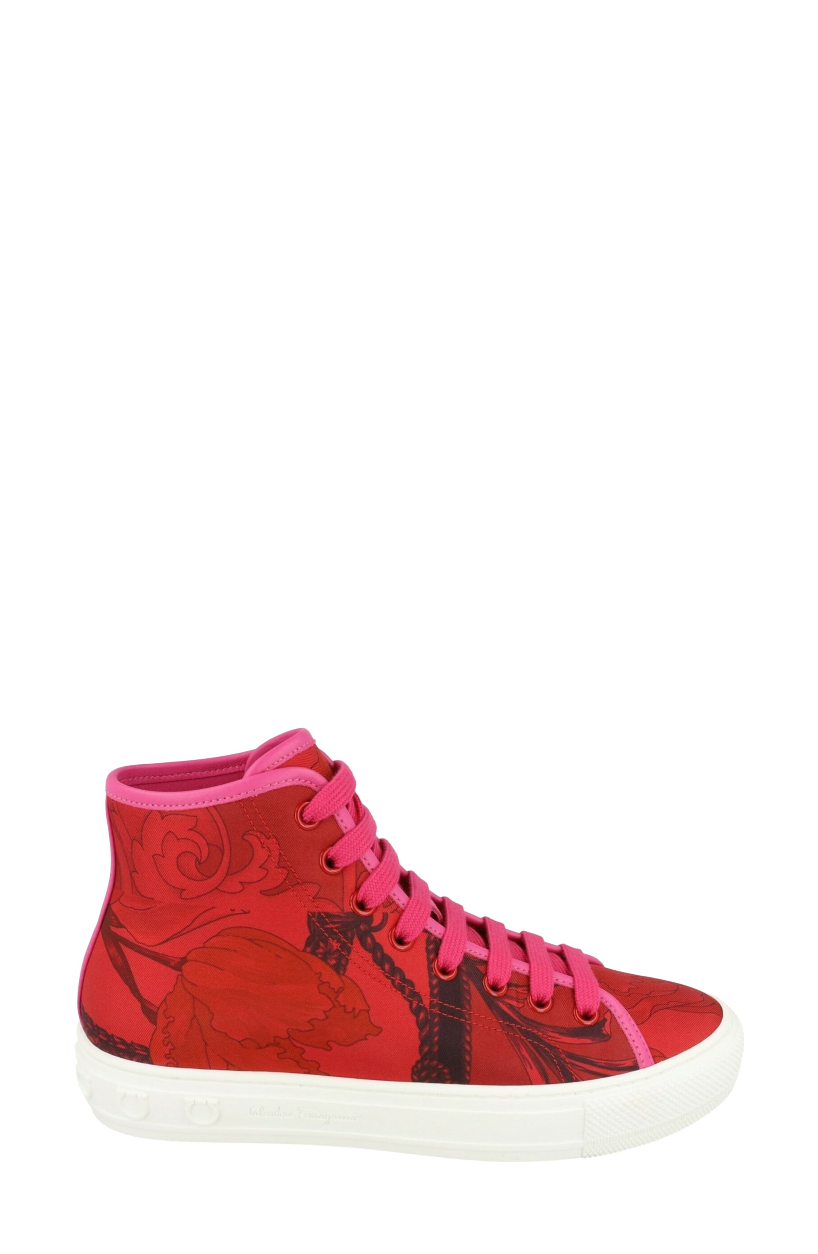 Mafalda 1 High Top Sneaker, Alternate, color, RED