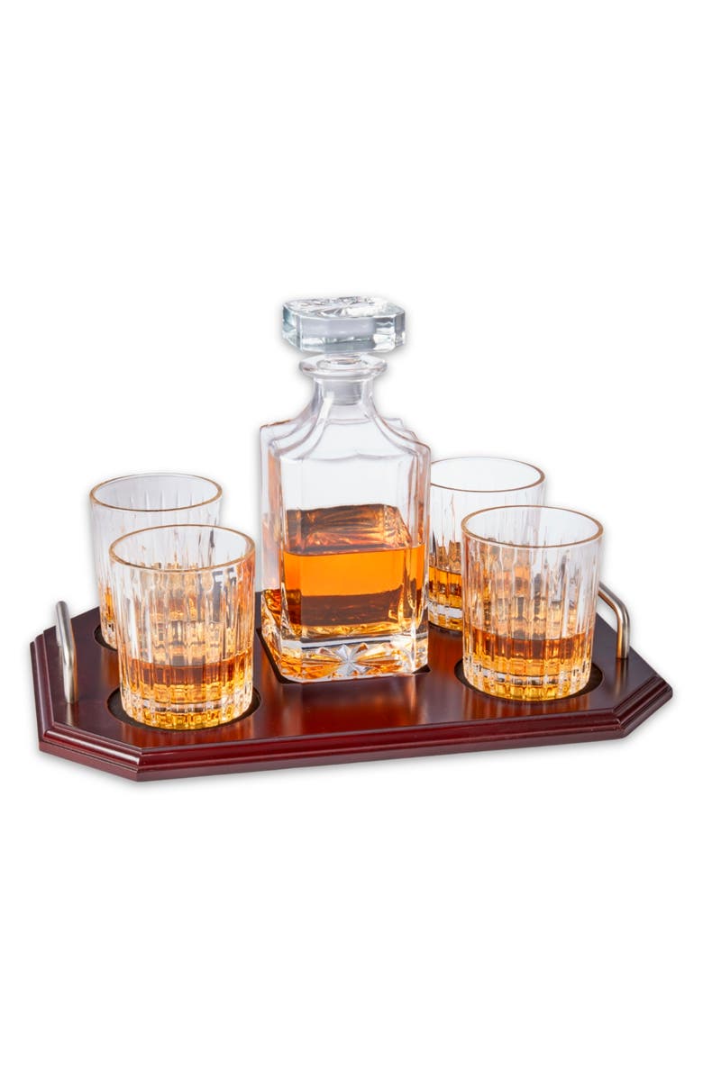 Bey-Berk Elysian 6-Piece Bar Set, Alternate, color, Clear