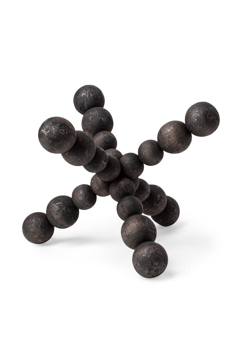 Carrollton Geometric Wood Ball Jack, Alternate, color, Black