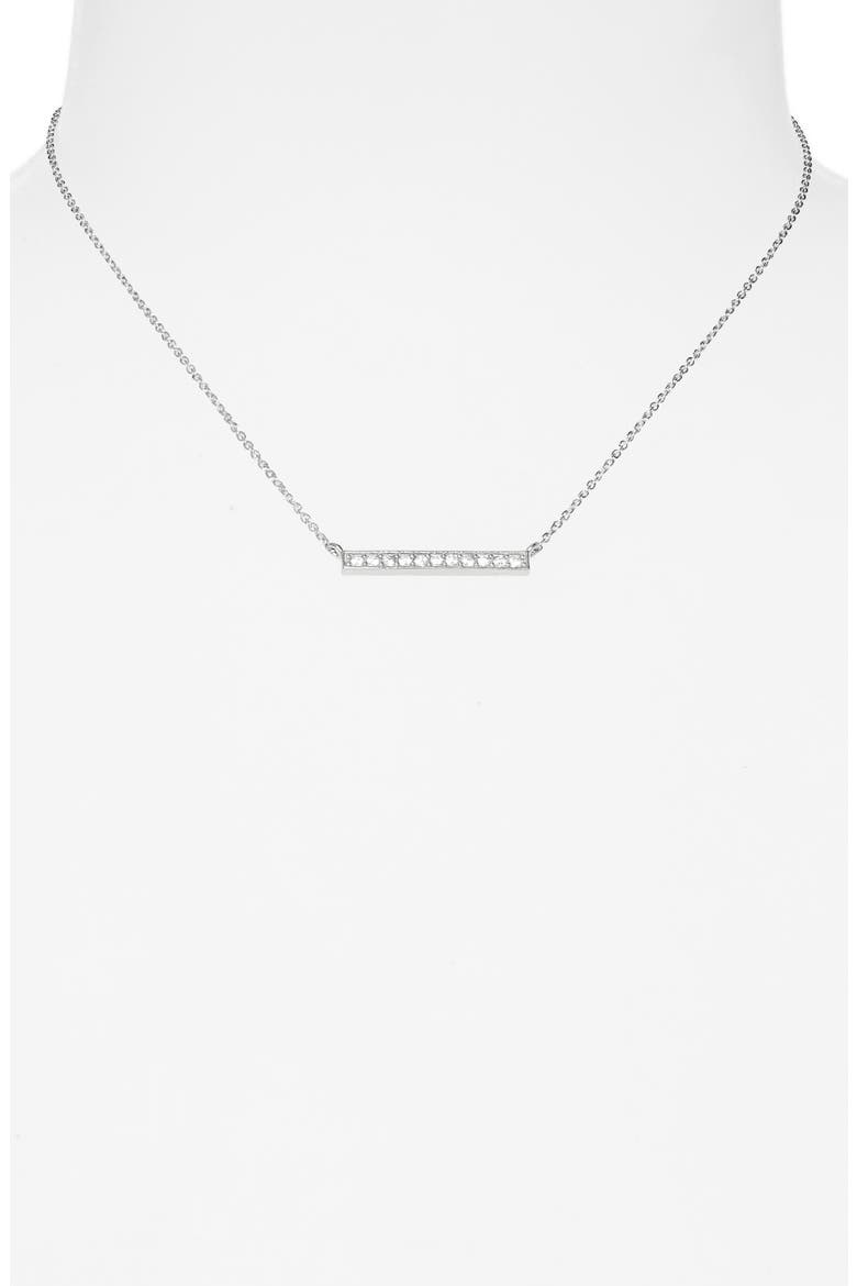Kenda Scott Addison Bar Pendant Necklace, Alternate, color, RHOD METAL