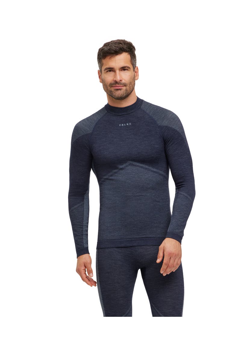 Wool Tech Trend Base Layer Top, Main, color, Space Blue