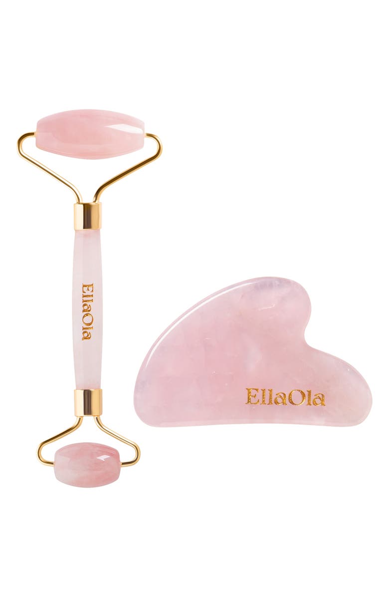 EllaOla Rose Quartz Facial Set, Main, color, 