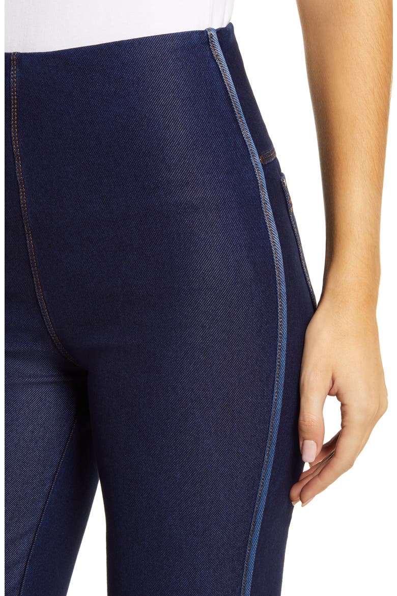 Lyssé Boyfriend Denim Leggings, Alternate, color, INDIGO