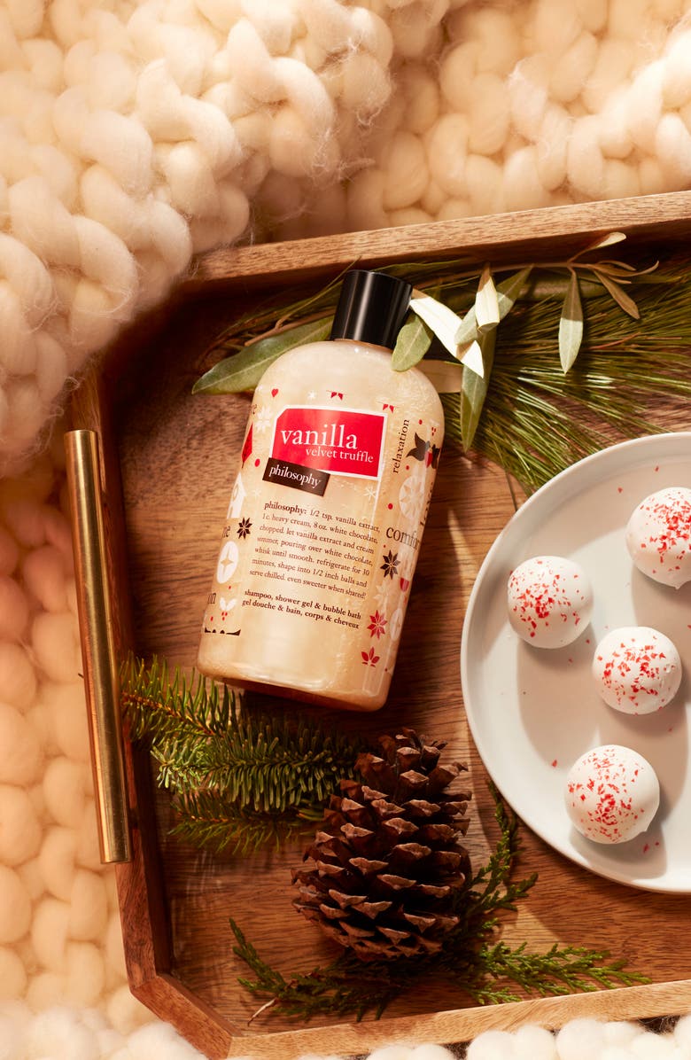 philosophy velvet vanilla truffle shampoo, shower gel & bubble bath, Alternate, color,