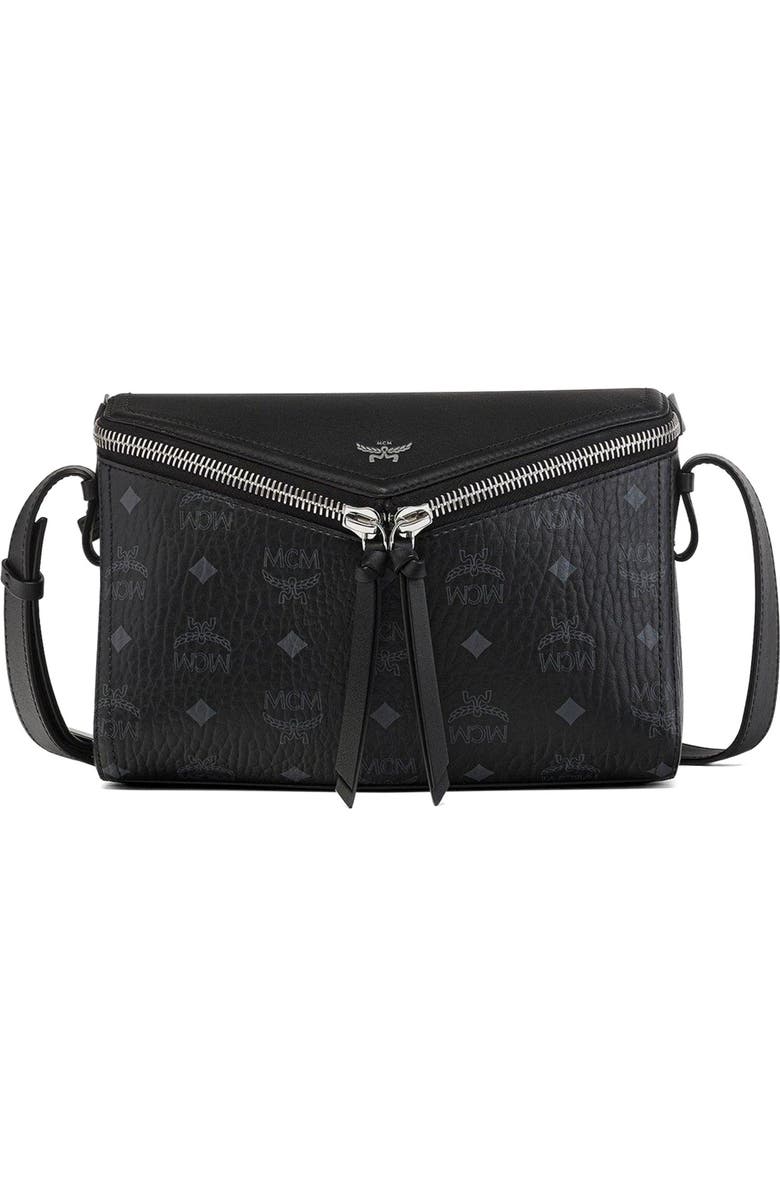 MCM Diamant 3D Shoulder Bag in Visetos Leather Mix, Main, color,