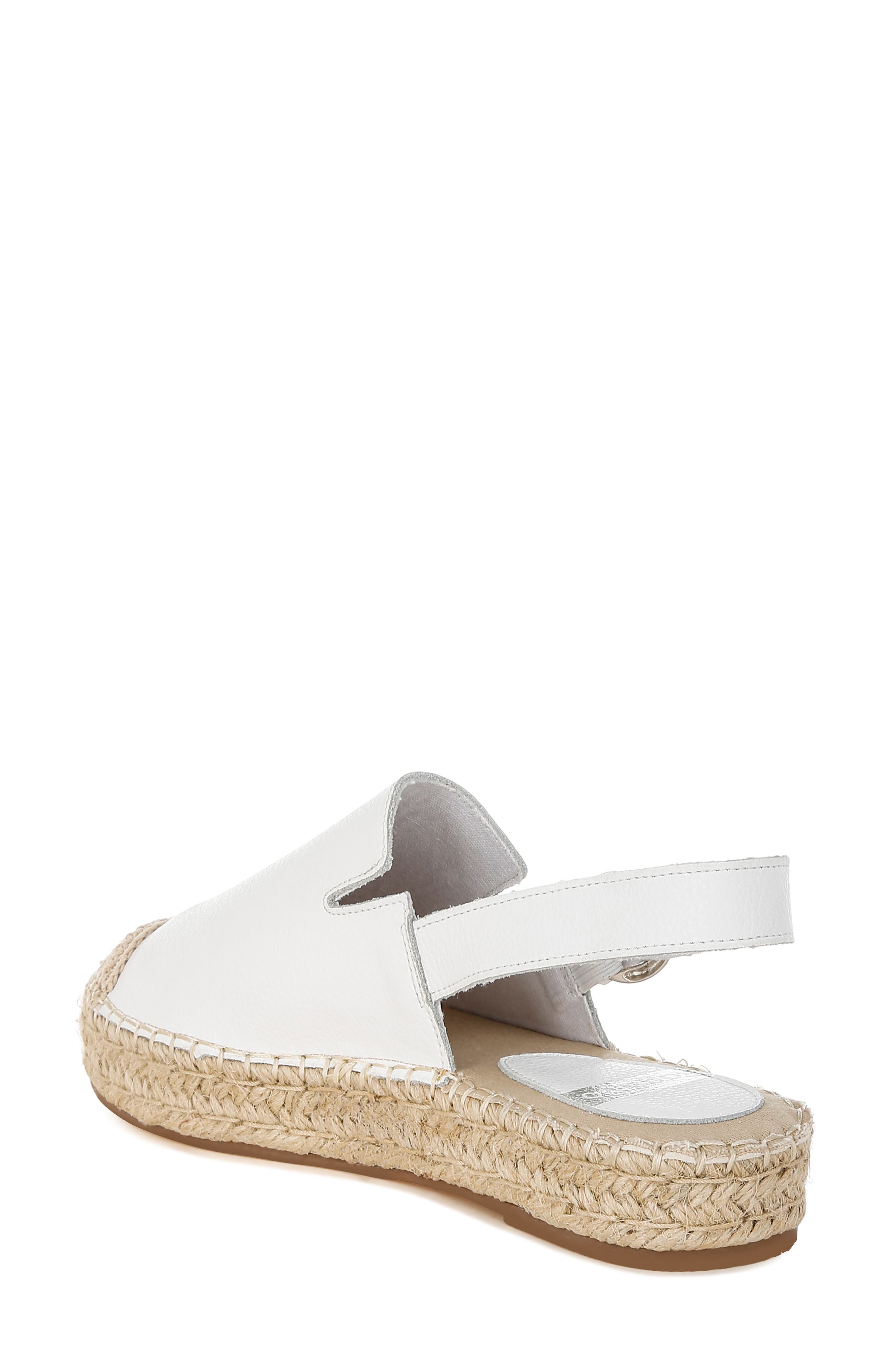 Rag & Co Azula Espadrille Slingback Flat, Alternate, color, White