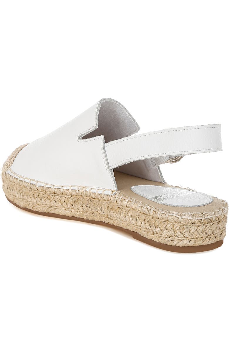 Rag & Co Azula Espadrille Slingback Flat, Alternate, color, White