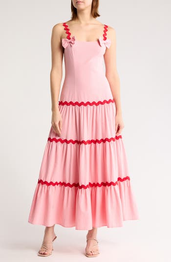 AREA STARS Ana Rick Rack Maxi Dress | Nordstromrack