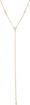 BY ADINA EDEN Cluster CZ Lariat Necklace