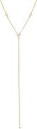BY ADINA EDEN Cluster CZ Lariat Necklace