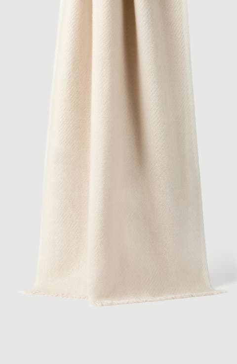 Cashmere diagonal scarf