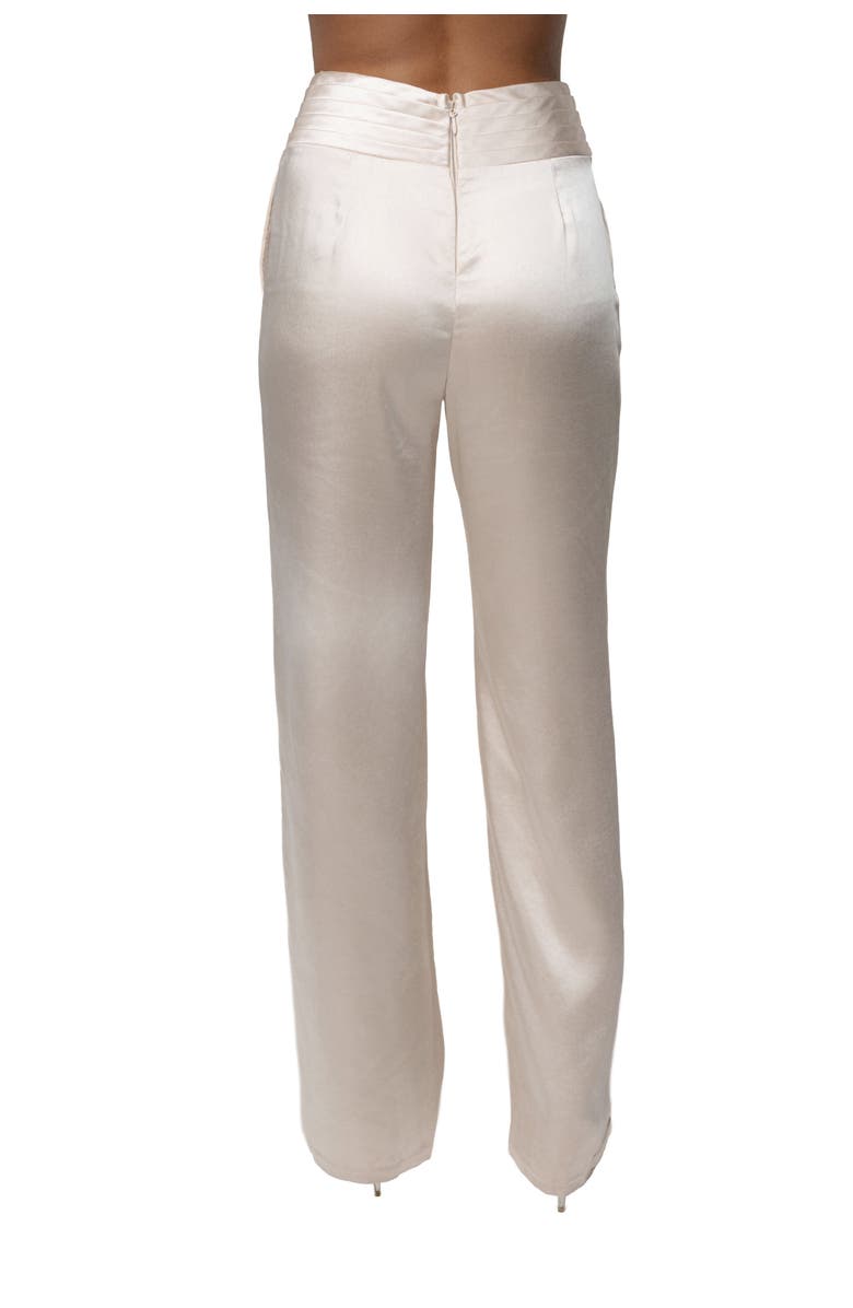 JLUXLABEL True Affection Satin Trouser, Alternate, color, Champagne