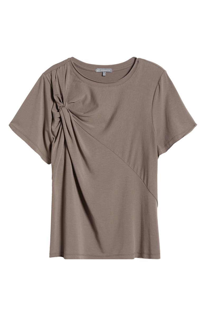 Wit & Wisdom Twist Accent Top, Alternate, color, Oyster Mushroom