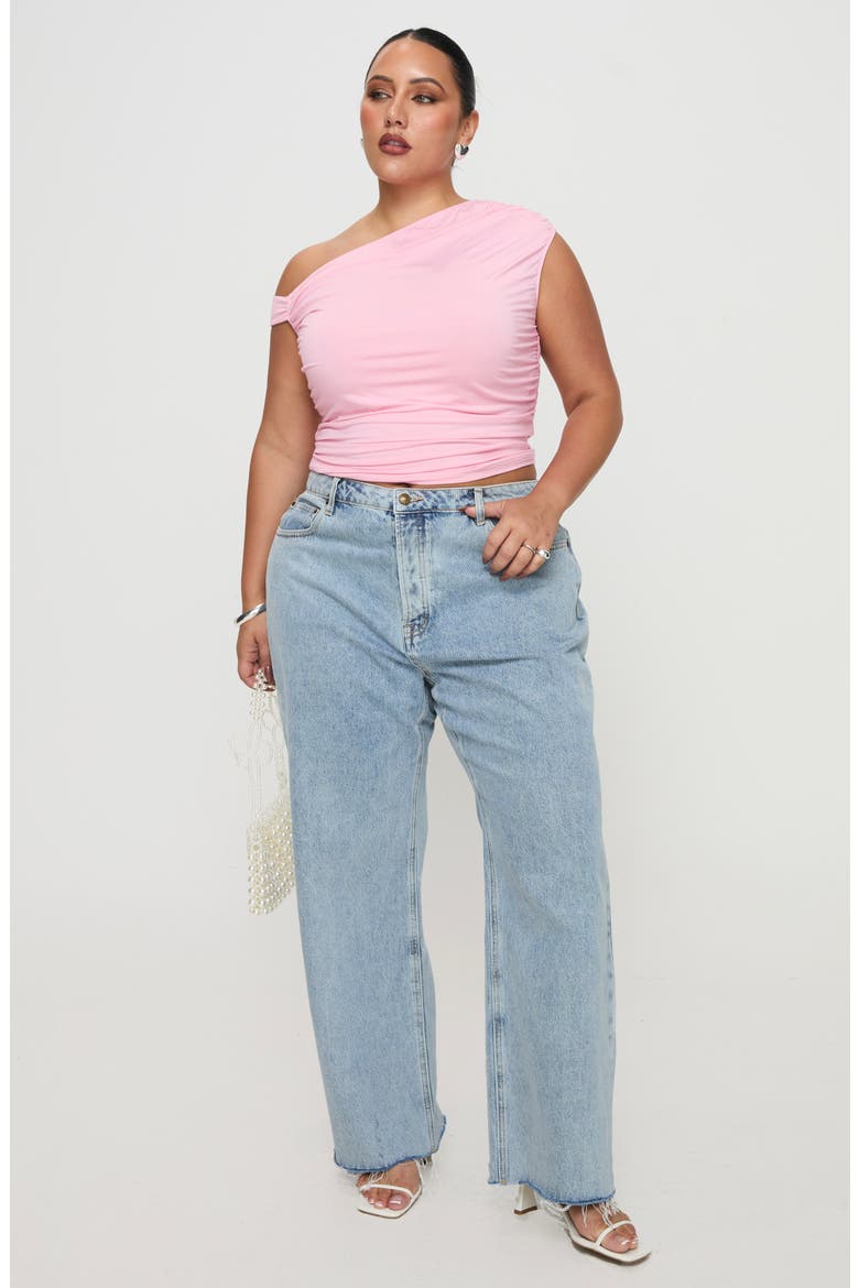 Fawcett High Waist Straight Leg Jeans, Alternate, color, LIGHT BLUE WASH