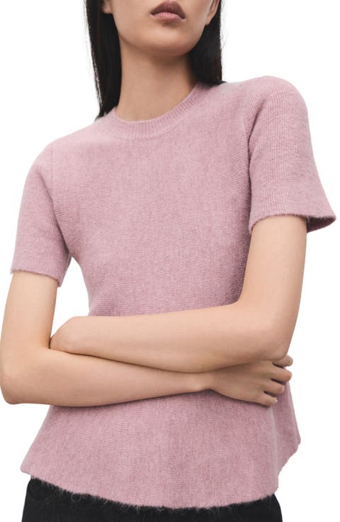 Short Sleeve Peplum Sweater
