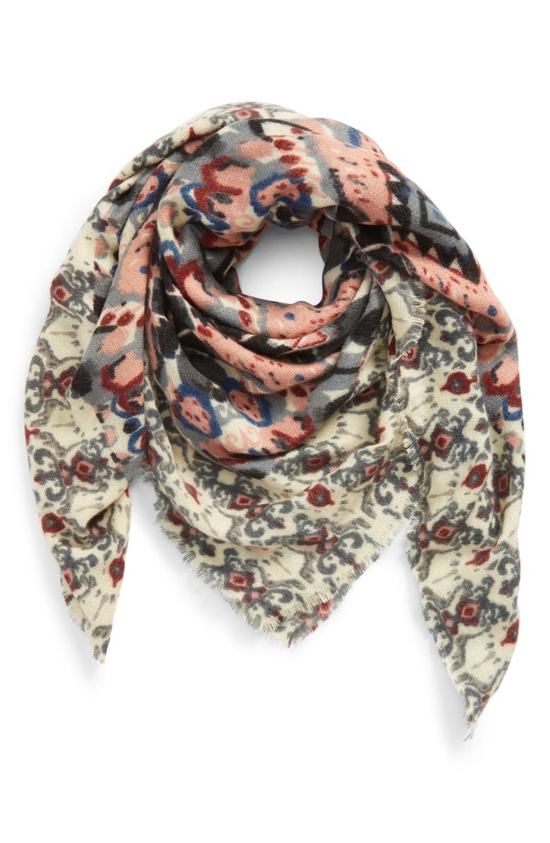 Sole Society Baroque Pattern Wrap Scarf, Main, color,