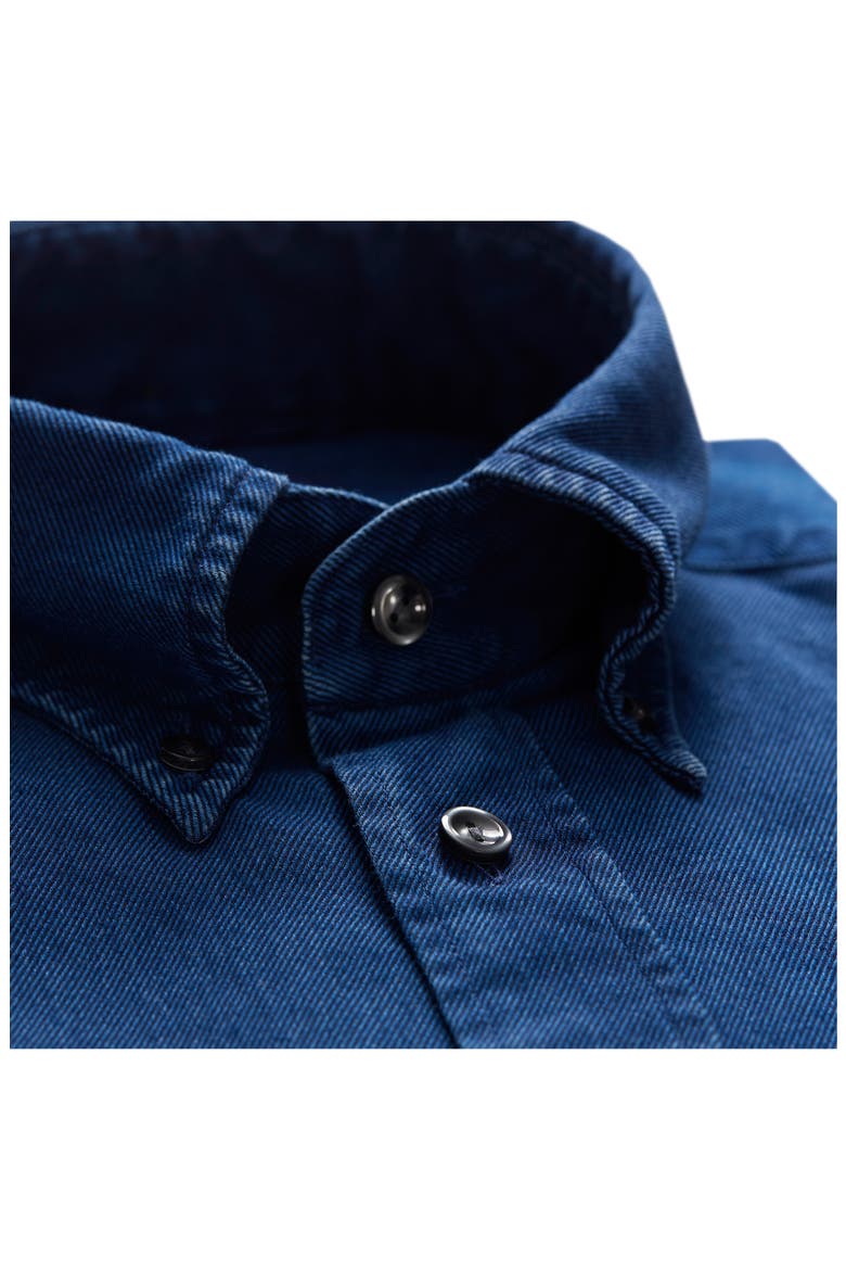 Soft Casual Line Contemporary Fit Chambray Shirt, Alternate, color, BLUE