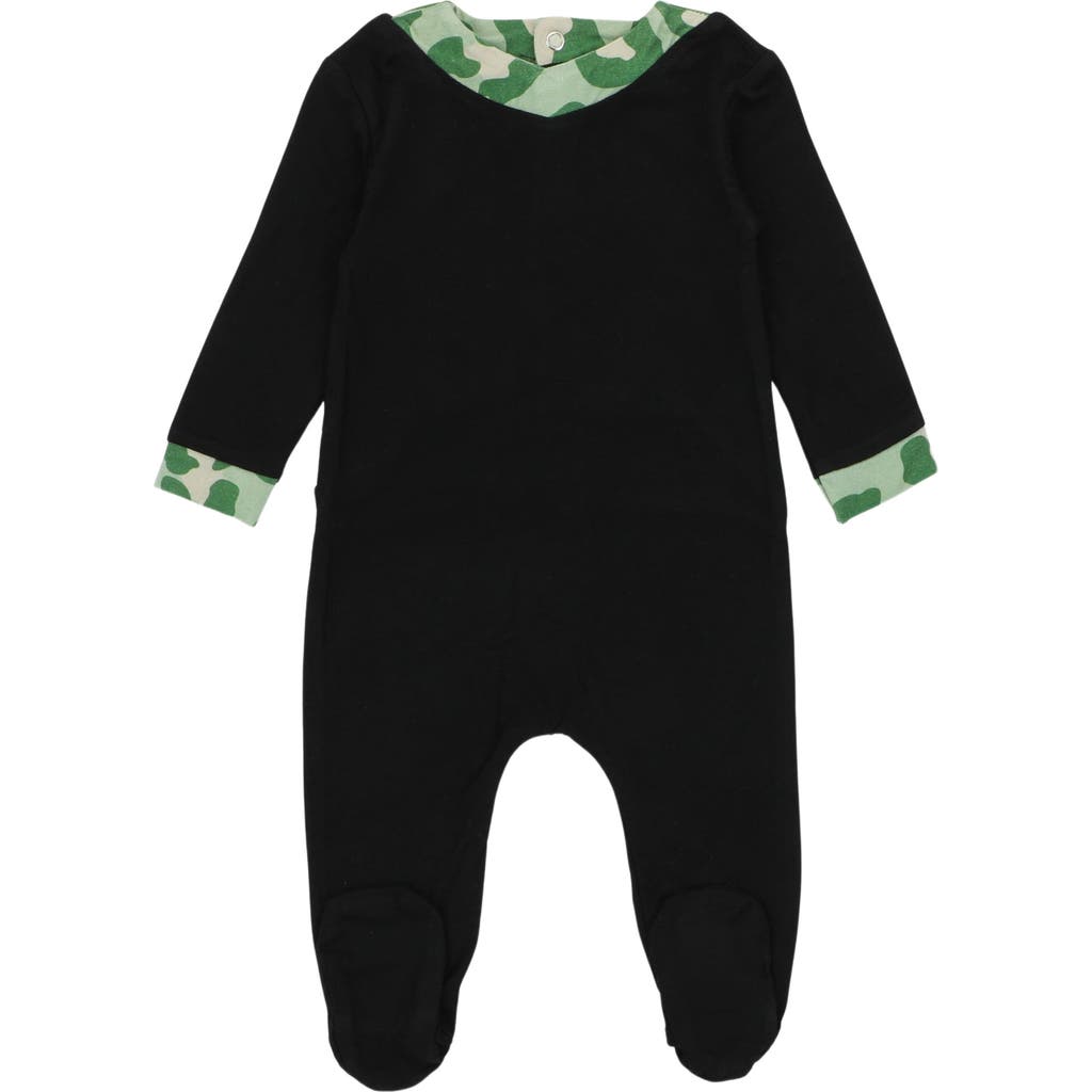 Noggiwear Leopard Boy Footie In Black