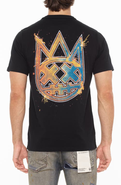 Cult Of Individuality Cotton Graphic T-shirt In Black