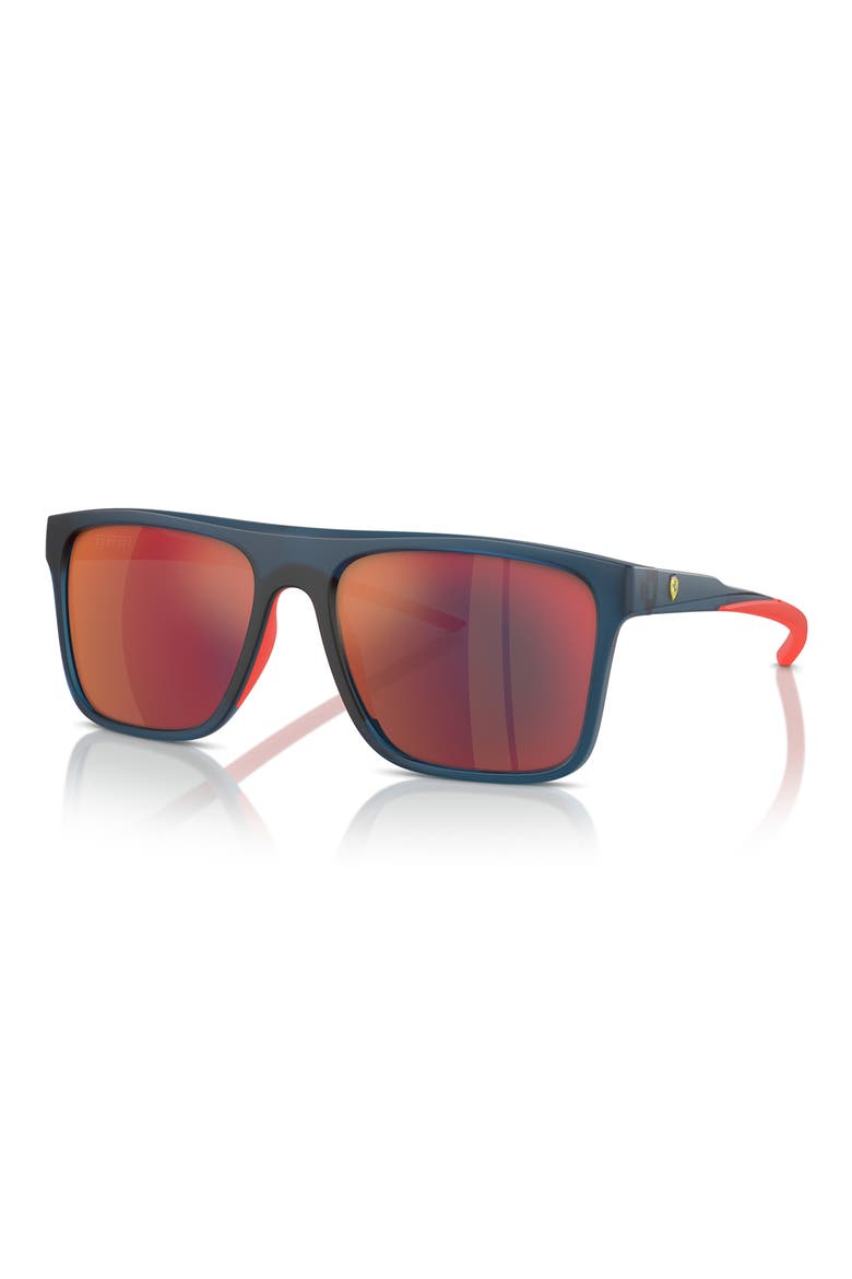 58mm Square Sunglasses, Alternate, color, OPAL BLUE